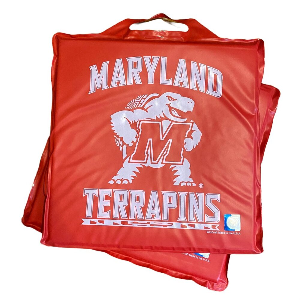 NWT UMD University of Maryland College Park Terrapins Bleacher Cushions 2-Pack